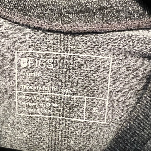 Figs Grey Underscrub Long Sleeved Shirt - Picture 2 of 3